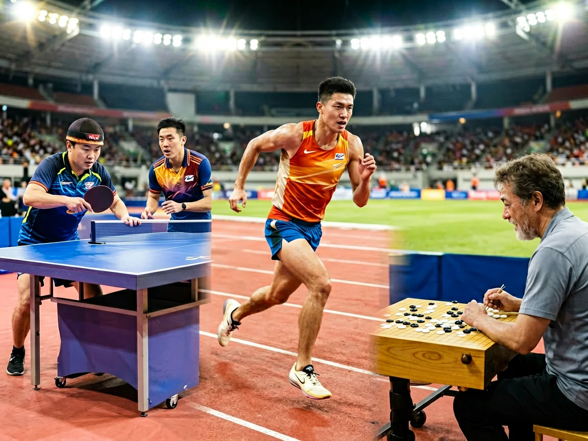 体育赛场准备,石智勇